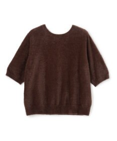 UNFILO 【前後着用可能】シャギーニット 2WAYカーディガン