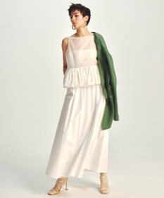 uncrave カラータイプライター フレアスカート