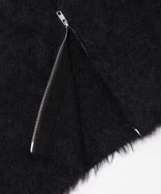 WEGO 【25秋冬新作】シャギーニットジップパーカー