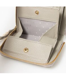 UNBILLION ペルケ perche / ドット刺繍ラウンドパームフィットウォレット