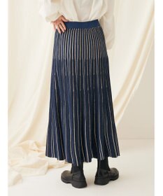 CRAFT STANDARD BOUTIQUE 配色ストライプニットスカート