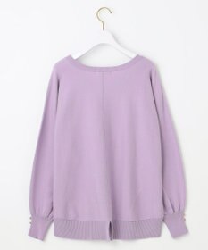 ANY SIS 【CICA加工・選べる9色展開】クルーネックバックスリット ニット