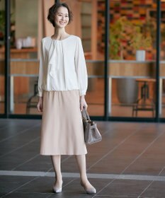 自由区 【XSサイズ～/洗える】ロイヤルシフォン デザインブラウス