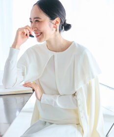 #Newans 【洗える】ケープカラープルオーバー