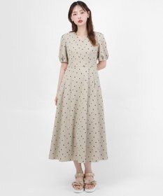 TOCCA 【星風まどかコラボ・大好評につき追加生産！】IN MY HEART ドレス ベージュ系7