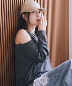 earth music&ecology マルチウェイショルダースリットトップス