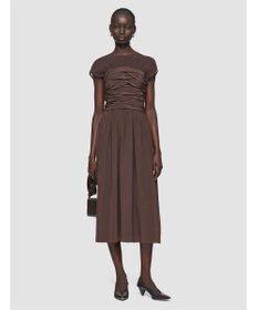 JOSEPH クレープ ド ソワ ミックス　フレアードレス