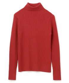 UNFILO 【吸湿発熱】リブ タートルネック ニット