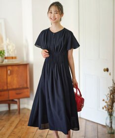 ANY SIS 【洗える】ピンタックハイウエスト ワンピース