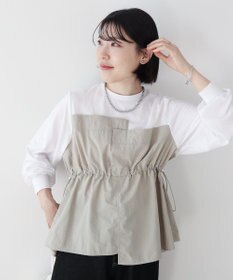 Green Parks ナイロンドッキングドロストプルオーバー