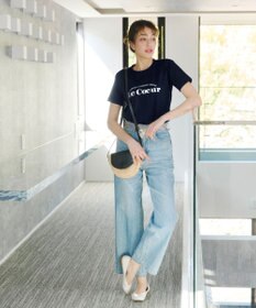 Tiaclasse 【洗える】シンプルロゴプリントTシャツ