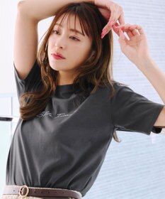 Tiaclasse 【洗える】シンプルロゴプリントTシャツ