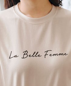 Tiaclasse 【洗える】シンプルロゴプリントTシャツ