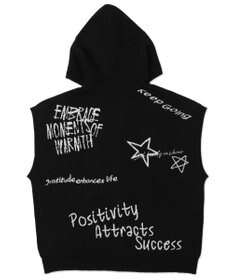 WEGO 【ユニセックス着用ITEM/MLサイズ展開】ジャガードノースリジップパーカー