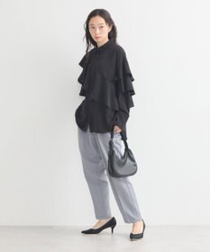 earth music&ecology アシメラッフルシャツ