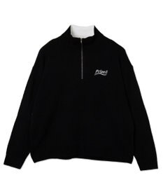 WEGO 【ユニセックス着用ITEM】ワンポイントハーフジッププルオーバー