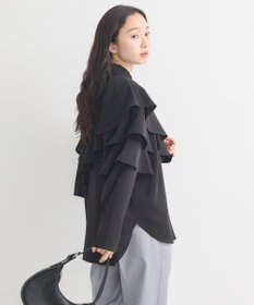 earth music&ecology アシメラッフルシャツ