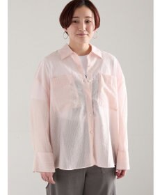 Te chichi シアーストライプシャツ