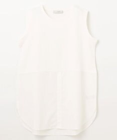 ANY レイヤード布帛ドッキングタンクトップ