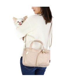 PET PARADISE ペットパラダイス お散歩 バッグ ショルダー 《ベージュ》