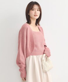 earth music&ecology ＳＥＴ２点スパンコールニットボレロ×タンク