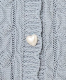 ANY KIDS ハート ニット カーディガン