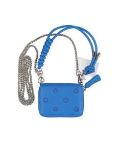 UNBILLION ペルケ perche / ドット刺繍ジャバラチャームウォレットショルダー