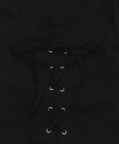 WEGO レイヤード風レースアップトップス