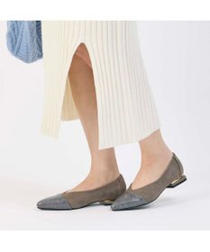 MODE ET JACOMO <noyau>ポインテッドトゥコンビデザインパンプス