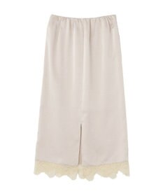 earth music&ecology サテンレーススカート