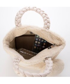 UNBILLION カシュカシュ cachecache / ブレイドハンドルボアミニトート