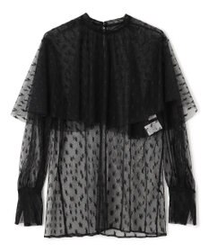 BEIGE， 【洗える・Oggi 11月号掲載】CLOVIS / ケープデザイン総レースブラウス