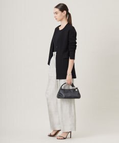 ICB 【洗える】シンセティックミラノリブ ニットジャケット