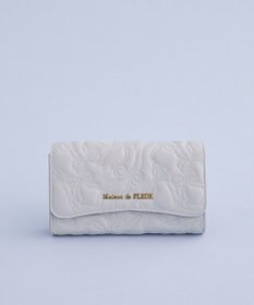 Maison de FLEUR リボンキルティングロングウォレット