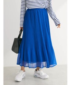 Green Parks シフォンプリーツスカート