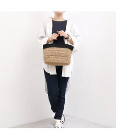 UNBILLION カシュカシュ cachecache / ラメ切替クロッシェトート カゴバッグ