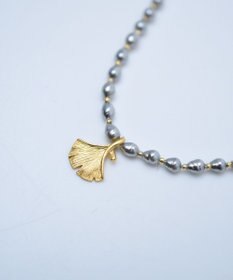 monshiro 【バロックパール】イチョウショート ネックレス