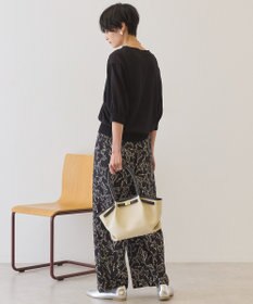 AMERICAN HOLIC 5分袖シアーVネックニットカーディガン