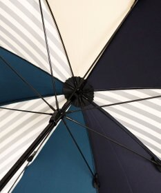 +RING レディース向け プラスリング 長傘60cm NVY/WHT T1286