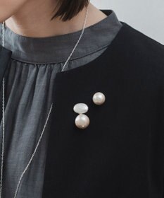 Pisceans オーバルカボション&コットンパール2setブローチ