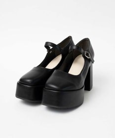 WEGO ボリュームヒールストラップシューズ