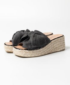 gaimo 【GAIMO/ガイモ】リネンリボン付きジュート厚底サンダル/CELIA-RS