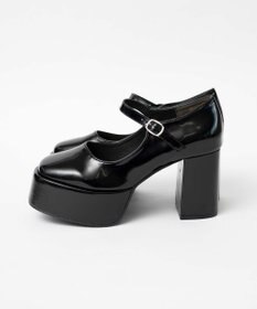 WEGO ボリュームヒールストラップシューズ