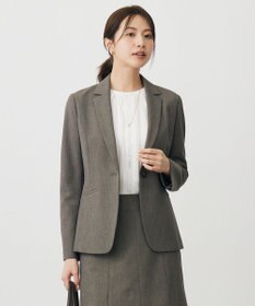 J.PRESS LADIES T/Rアルガンシルク テーラード ジャケット ブラウン系