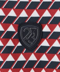 23区GOLF 【MEN】フラッグ総柄長袖ポロシャツ