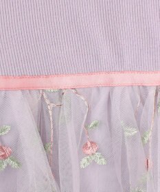 ANY KIDS 刺繍チュールガーリー ワンピース