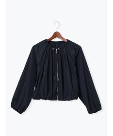 Te chichi ノーカラーギャザージップブルゾン