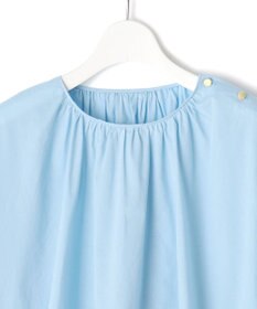 J.PRESS YORK STREET 【WOMEN】バイカラーギャザー ブラウス