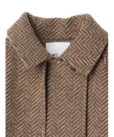 CRAFT STANDARD BOUTIQUE ウール混ガンパッチロングコート