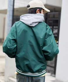 WEGO 【ユニセックス着用ITEM】2WAYフードワッペンスタジャン